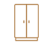icono vectorial de armarios para almacenaje de oficina